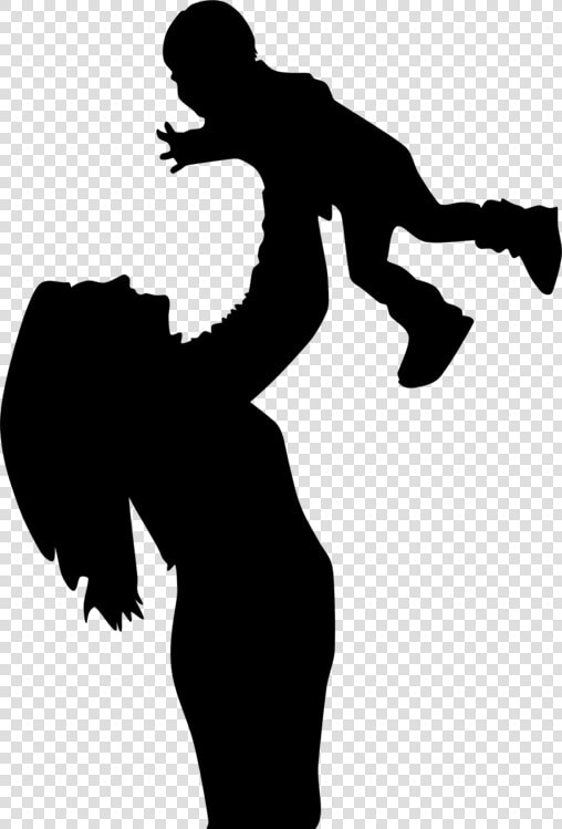 Shoulder human Behavior silhouette   Mother Son Silhouette  HD Png DownloadTransparent PNG