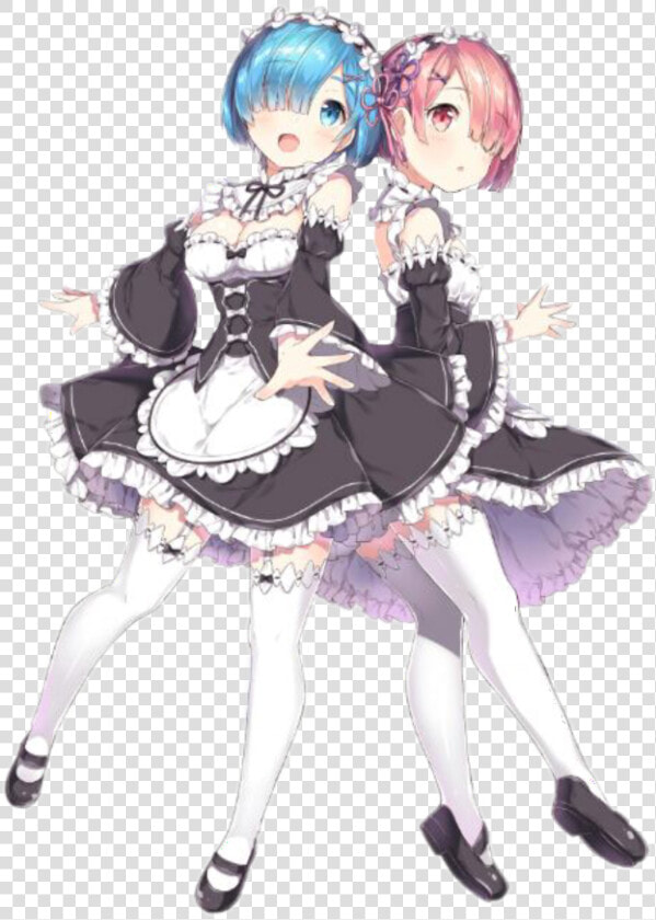  ram  rem  ram amp rem  rem amp ram  teamrem  teamram  rezero   Rem And Ram Re Zero  HD Png DownloadTransparent PNG