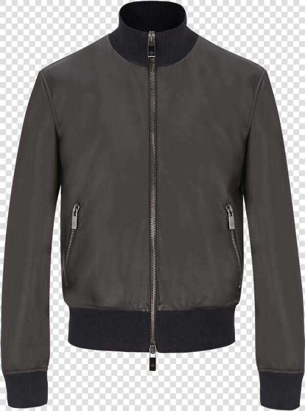 Deer Leather Blouson With Knit Details   Zalando Uomo Giubbotti  HD Png DownloadTransparent PNG