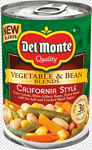 Veg  amp  Bean Blends California Style   Del Monte Vegetable And Bean Blends  HD Png DownloadTransparent PNG