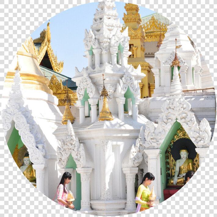 White Burmese Temple   Shrine  HD Png DownloadTransparent PNG