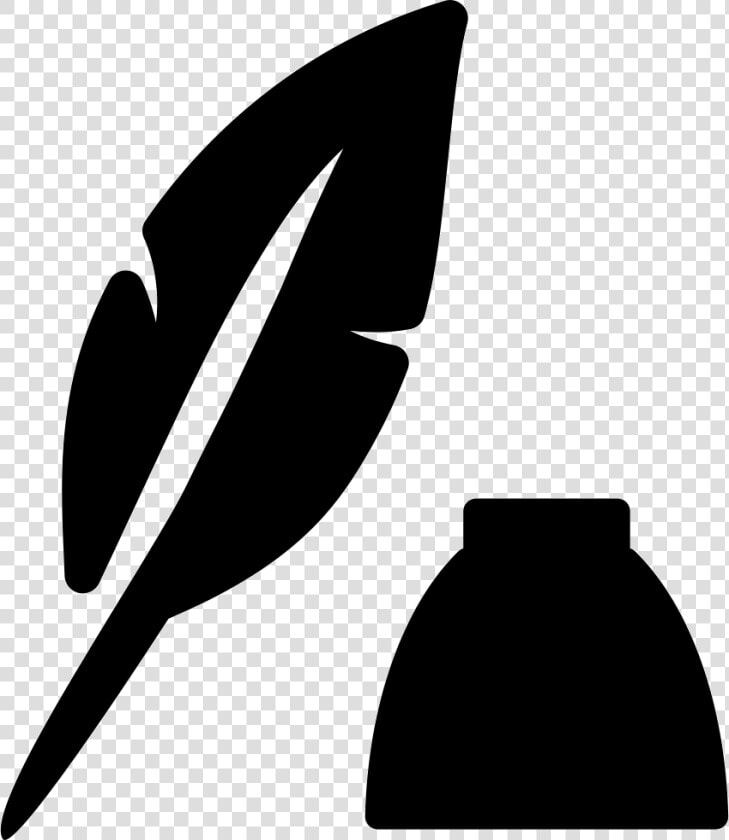 Feather And Ink Bottle   Icono De Pluma Y Tinta  HD Png DownloadTransparent PNG