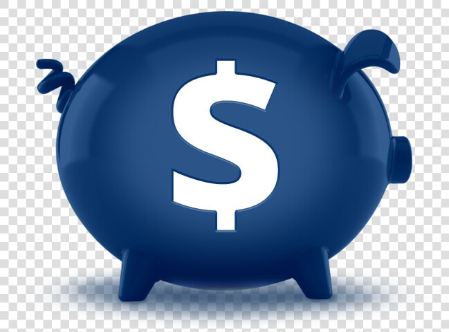 3d Blue Money Market Accounts Piggy Bank Featuredcontent   Savings Blue  HD Png DownloadTransparent PNG