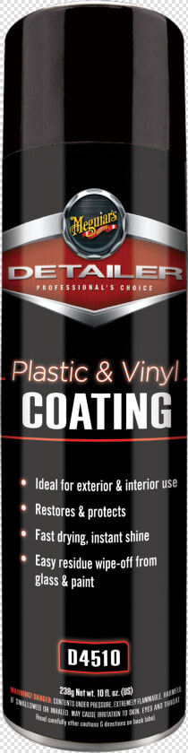 Meguiar S® D4510 Plastic  amp  Vinyl Coating   Meguiars Plastic And Vinyl Coating  HD Png DownloadTransparent PNG