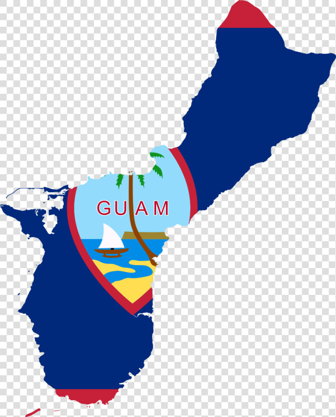 Guam Flag Map  HD Png DownloadTransparent PNG