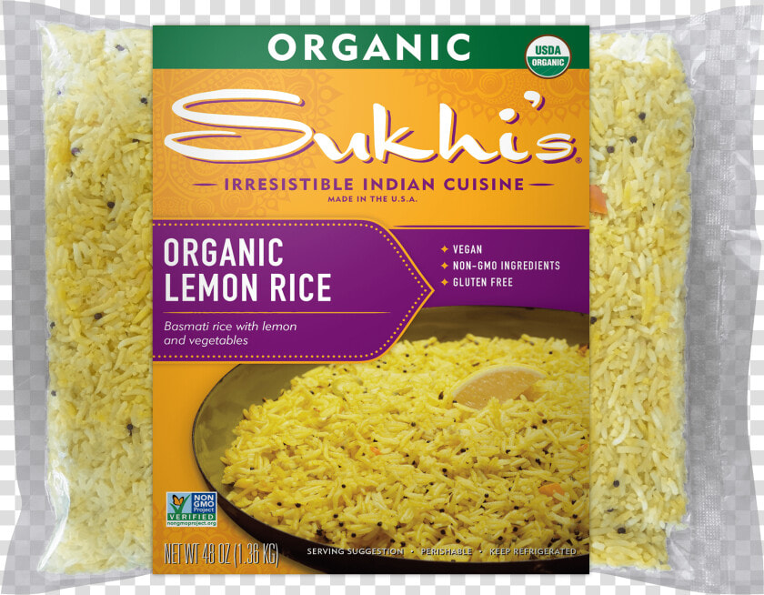 Lemon Rice   Sukhi  39 s Organic Lemon Rice  HD Png DownloadTransparent PNG