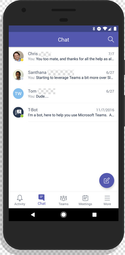 Microsoft Teams Mobile App  HD Png DownloadTransparent PNG