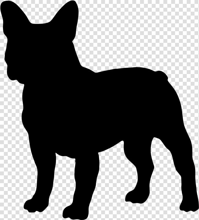 French Bulldog American Bully Boston Terrier Shiba   French Bulldog Black Silhouette  HD Png DownloadTransparent PNG