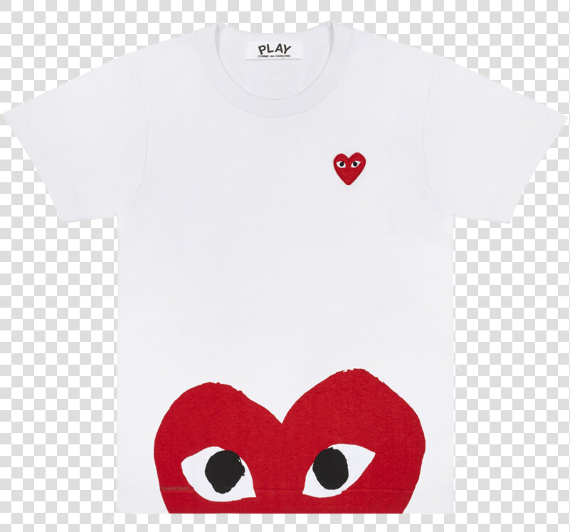 Red Heart   Cdg T Shirt Red Heart  HD Png DownloadTransparent PNG