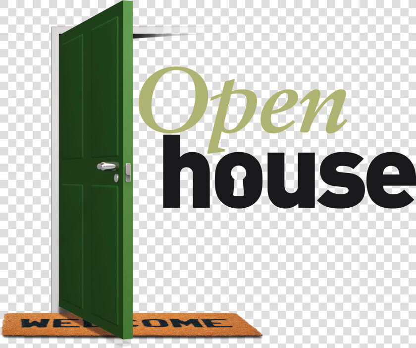 Clipart Door Sideways   Green Open House Sign  HD Png DownloadTransparent PNG