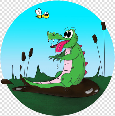 Stupid Crocodile Illustration Art Illustrator Photoshop   Cartoon  HD Png DownloadTransparent PNG