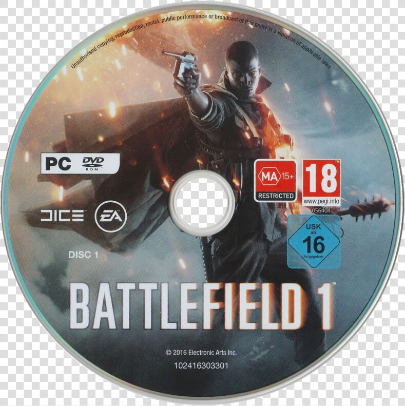 Battlefield 1 Disc Pc   Battlefield 1 Xbox One Cd  HD Png DownloadTransparent PNG