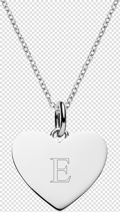 Engraved Sterling Silver Heart Necklace  HD Png DownloadTransparent PNG