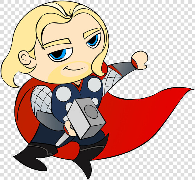 Mini Thor Cartoon Png   Cartoon Thor Clipart  Transparent PngTransparent PNG