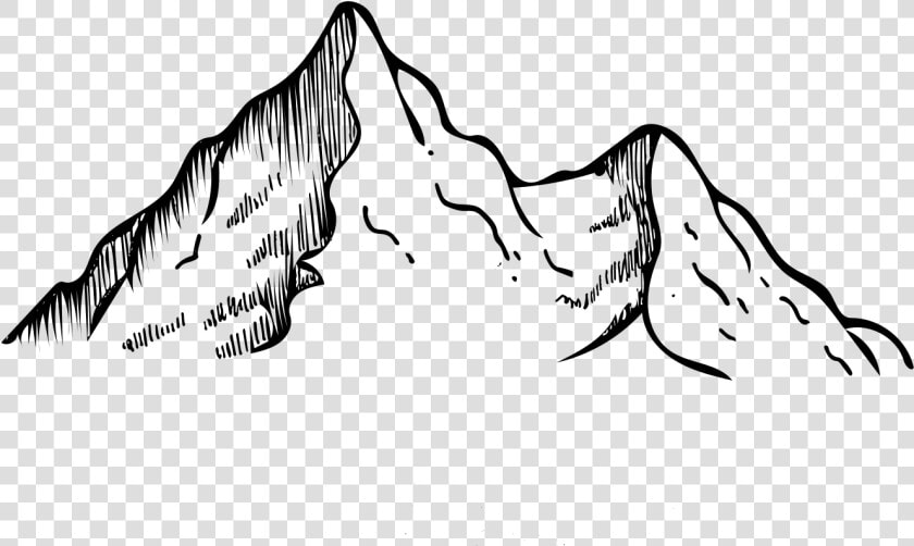 Mountain Range Line Drawing  HD Png DownloadTransparent PNG