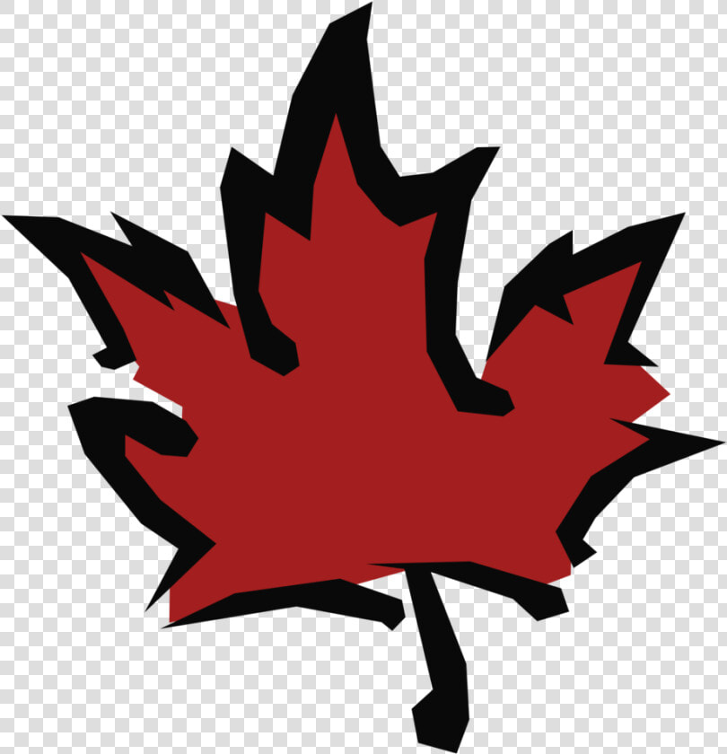 Maple Leaf Canada Sugar Maple Library   Red And Black Maple Leaf  HD Png DownloadTransparent PNG