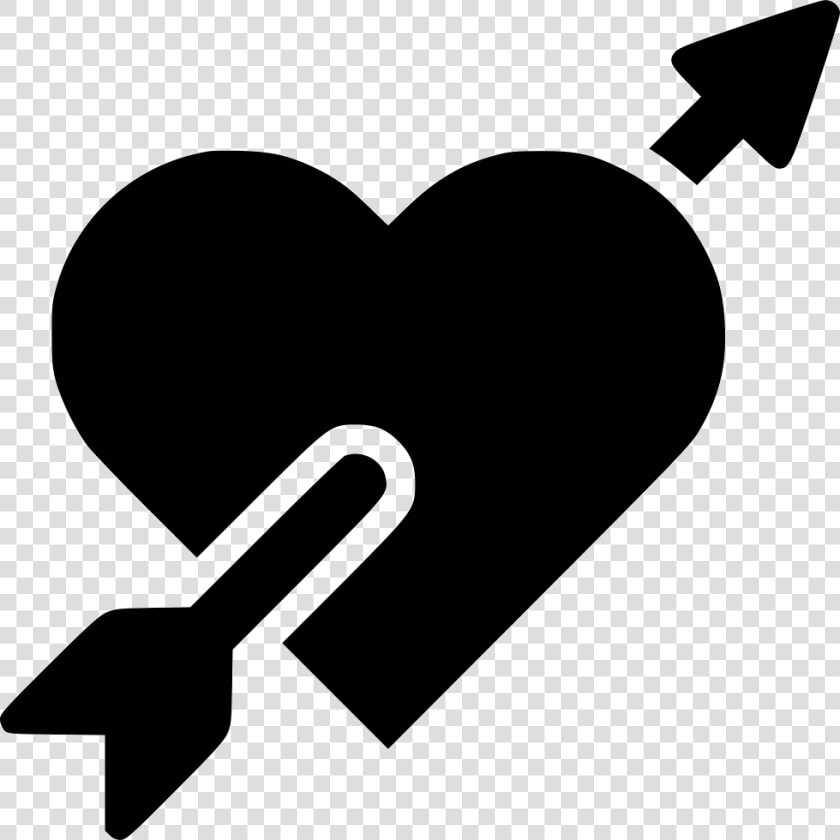 Heart Pierced By Arrow Comments   Vector Graphics  HD Png DownloadTransparent PNG