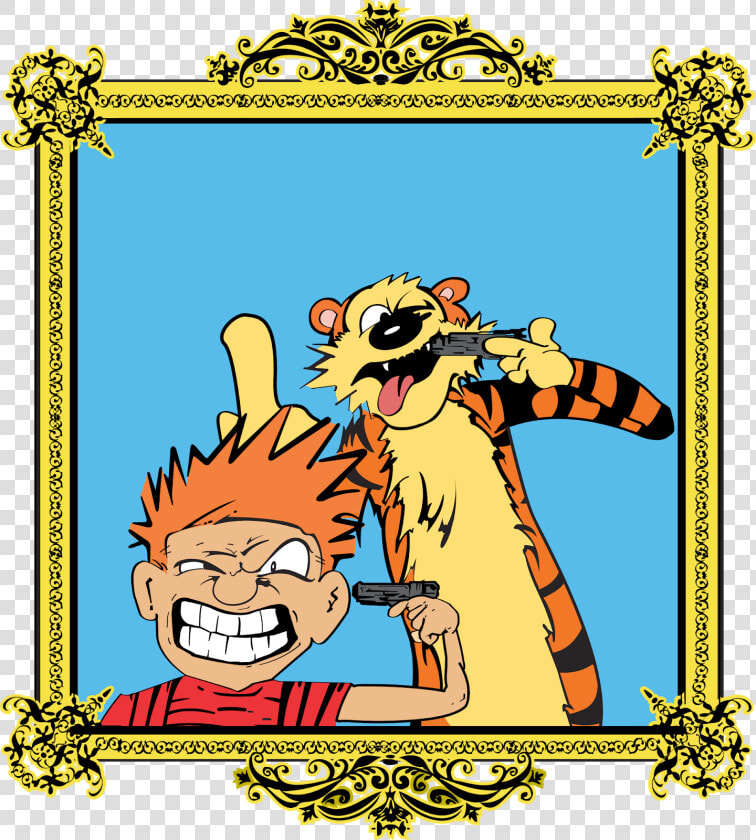 Transparent Calvin And Hobbes Clipart   Cartoon  HD Png DownloadTransparent PNG