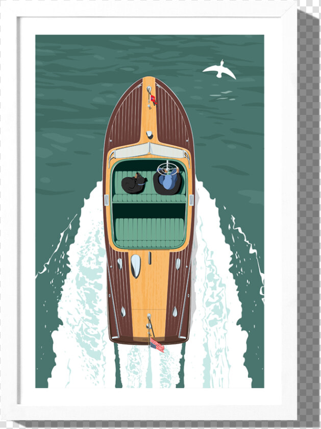 Rkr Riviera Chris Craft I Art Print  HD Png DownloadTransparent PNG