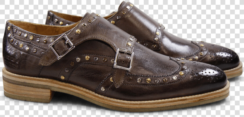 Monks Tom 5 Milano Stone Rivets Mixed Crepe   Slip on Shoe  HD Png DownloadTransparent PNG