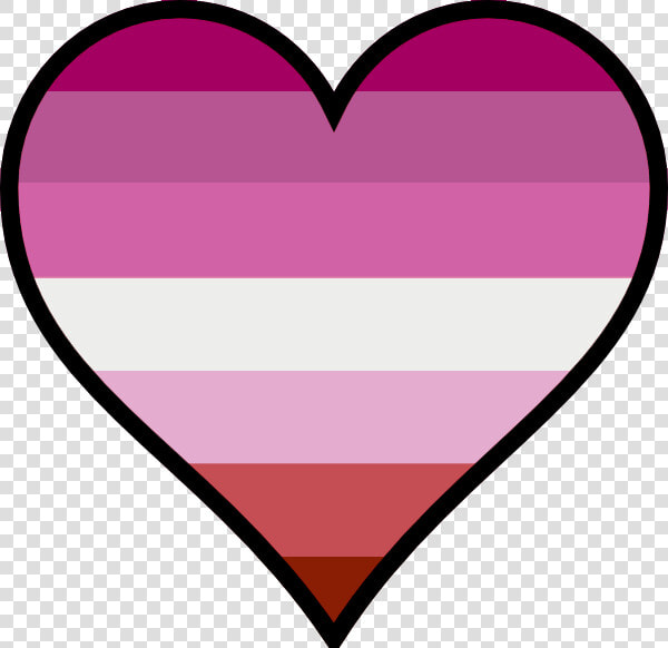 Heart Lesbian Pride  HD Png DownloadTransparent PNG