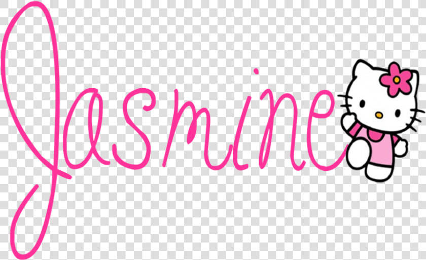 Jasmine Name Can Someone Make Me A Name   Jasmine Name Hello Kitty  HD Png DownloadTransparent PNG