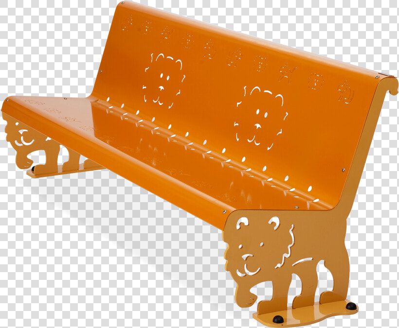 Bench For Public Parks  With Fanciful Carvings Laser    Bench  HD Png DownloadTransparent PNG