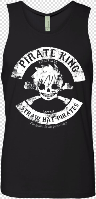 Pirate King Skull Men S Premium Tank Top   Ric Flair Wu Tang Tank Top  HD Png DownloadTransparent PNG