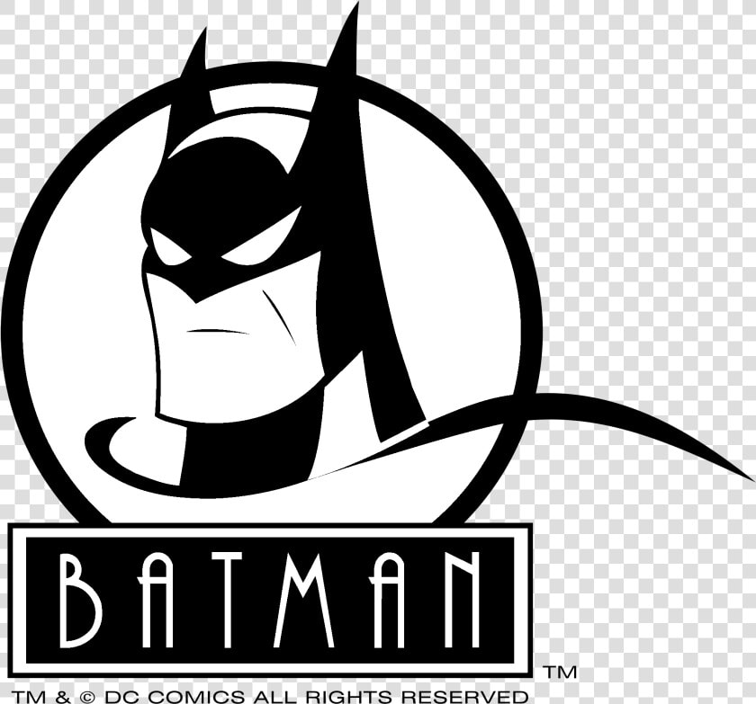 Batman Logo Black And White   Batman Animated Series Logo  HD Png DownloadTransparent PNG