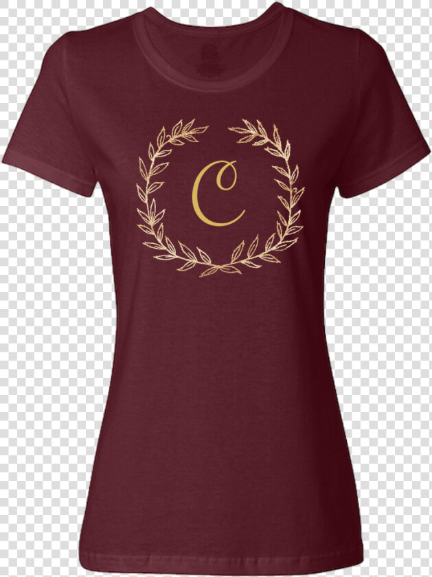 Unique Personalized Custom Name Initial Golden Wreath   T shirt  HD Png DownloadTransparent PNG