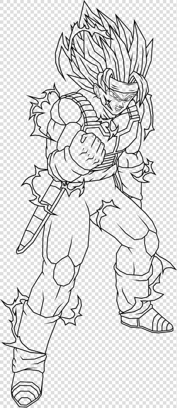 Bardock Coloring Pages 141   Dragon Ball Z Bardock Coloring Pages  HD Png DownloadTransparent PNG