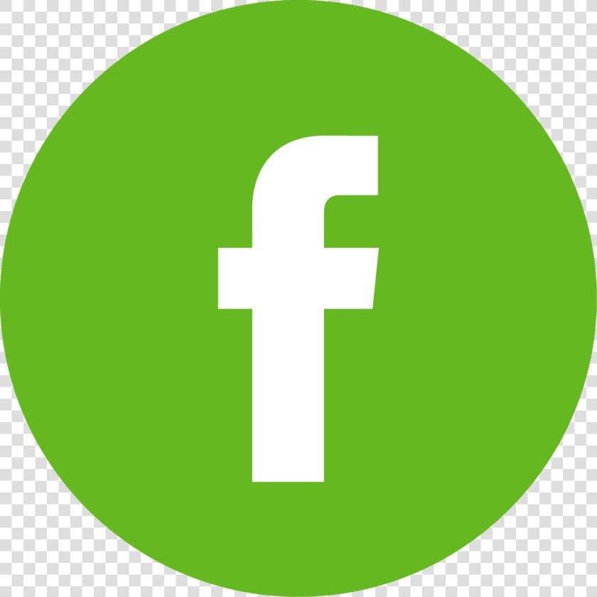 Facebook Logo Button   Round Green Facebook Logo  HD Png DownloadTransparent PNG