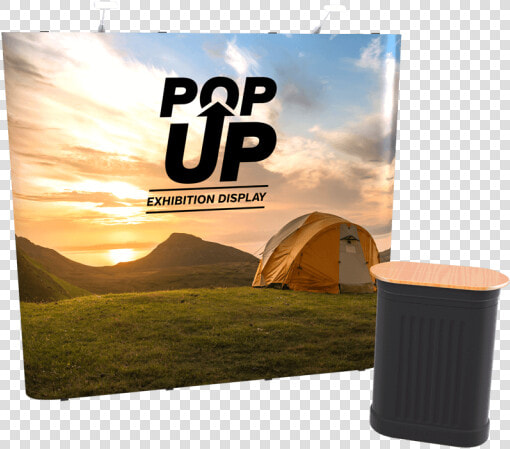 Straight Pop Up Display With Counter   Straight Pop Up Banner  HD Png DownloadTransparent PNG