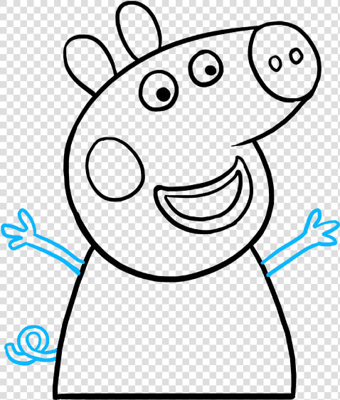 How To Draw Peppa Pig   Peppa Pig Open Mouth  HD Png DownloadTransparent PNG