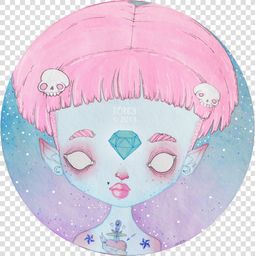 Pastel Goth Illustration   Png Download   Goth Pastels Illustration  Transparent PngTransparent PNG