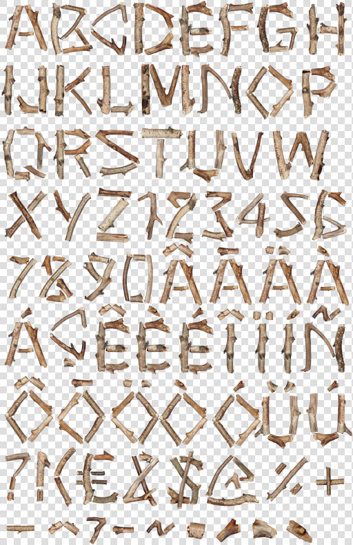 Clipart Letter Fonts Logs Twigs  amp  Clip Art Images  HD Png DownloadTransparent PNG