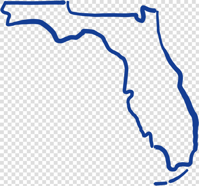 Florida Map Outline Clipart   Png Download   Florida State Vector  Transparent PngTransparent PNG