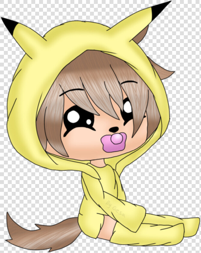  baby  gacha Life  pikachu  cute   Cute Gacha Life Drawings  HD Png DownloadTransparent PNG