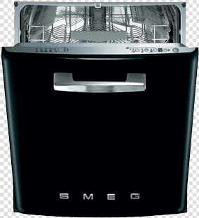 Smeg 50 S Style Au   Black Smeg Dishwasher  HD Png DownloadTransparent PNG