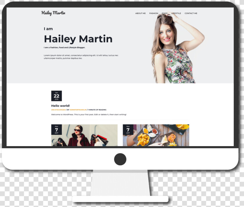 Ready Made Website Personal Blog   Website  HD Png DownloadTransparent PNG