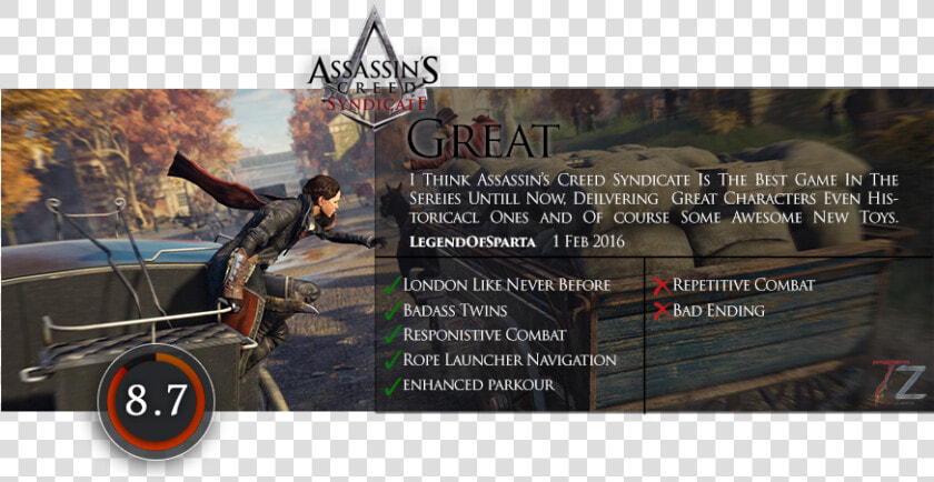 Assassins Creed Syndicate Updates V1 51hf 8dlcs Teamzantix   Kickflip  HD Png DownloadTransparent PNG