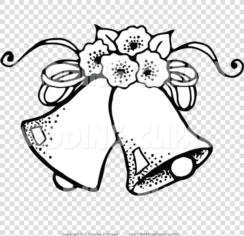 Wedding Black White Clipart Collection Transparent   Wedding Bells Black And White  HD Png DownloadTransparent PNG