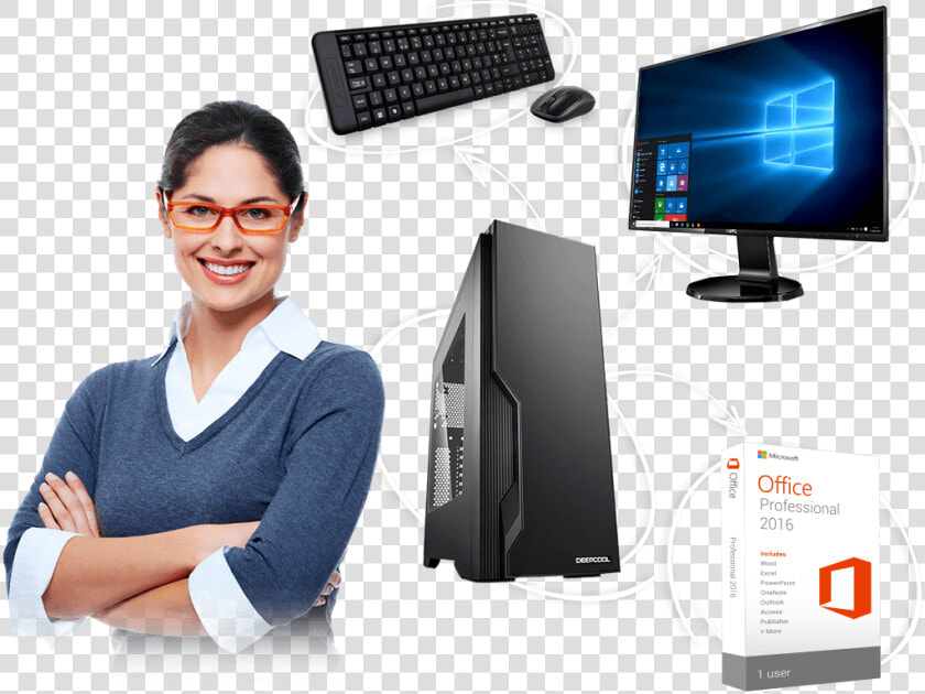 Choose Your Ultimate Desktop Pc Step By Step   Business Woman Smiling Png  Transparent PngTransparent PNG