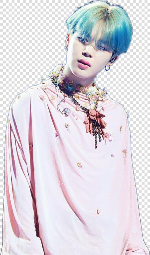   jimin  blue  jiminbluehair  bts  kpop  love  pink   Jimin Bts Blue Hair  HD Png DownloadTransparent PNG