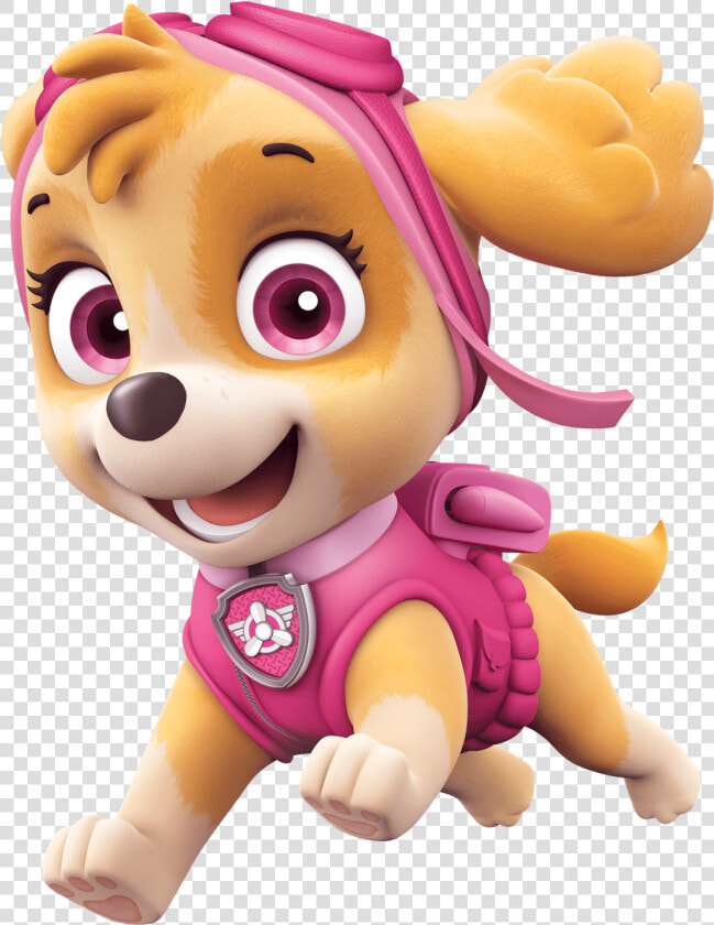 Pink Dog Bone Clipart   Paw Patrol Characters Skye  HD Png DownloadTransparent PNG