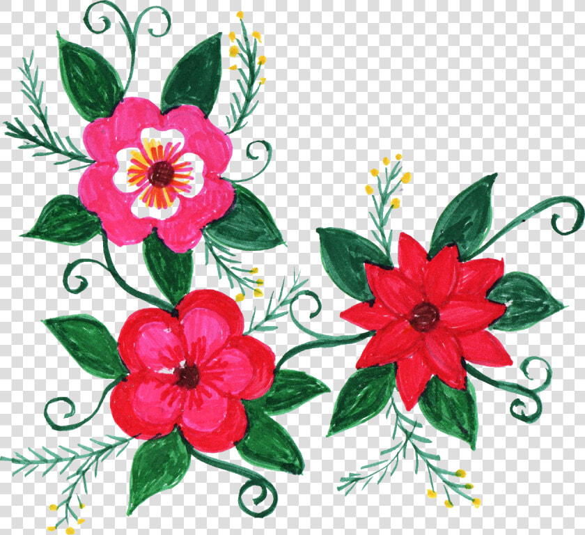 Corners Vector Flower   Corner Design Of Flowers  HD Png DownloadTransparent PNG