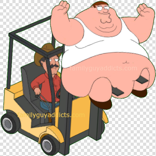 Forklift Peter Raise The Roof   Fat People On Forklift  HD Png DownloadTransparent PNG