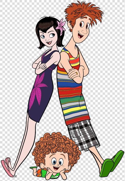 Hotel Transylvania Mavis Johnny Y Dennis  HD Png DownloadTransparent PNG