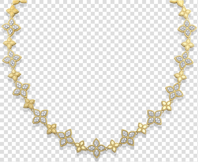 Roberto Coin Alternating Diamond Necklace   Roberto Coin Princess Diamond Flower Necklace  HD Png DownloadTransparent PNG