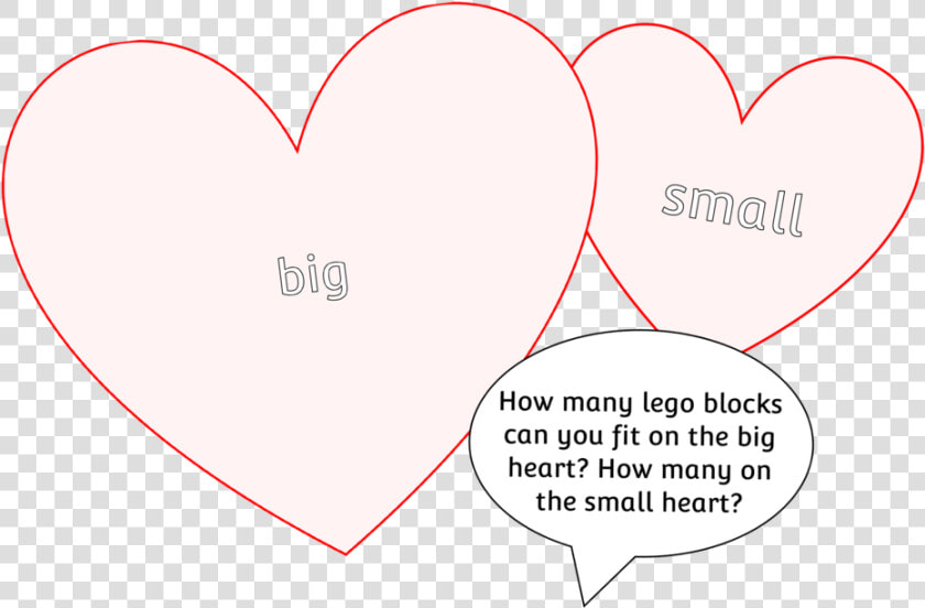 Big Vs Small Loose Parts Investigation Hearts  HD Png DownloadTransparent PNG